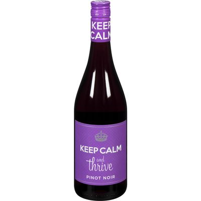 KEEP CALM &amp; THRIVE VIN ROUGE PINOT NOIR 750 ML