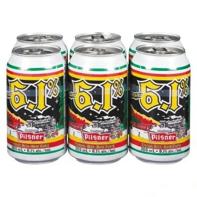 PILSNER 6.1 6 CANETTES 355 ML