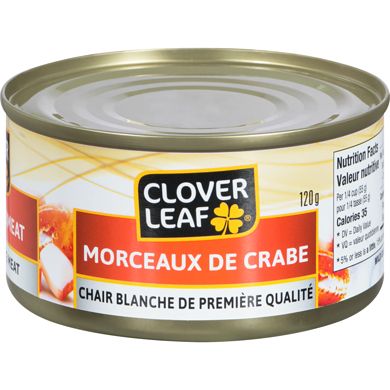 CLOVER LEAF MORCEAUX DE CRABE 120GR