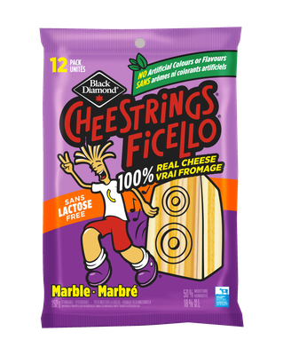 FROMAGE FICELLO MARBRÉ SANS LACTOSE BLACK DIAMOND 12X21 G
