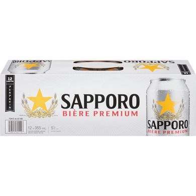 SAPPORO BIERE CANETTE 12X355ML