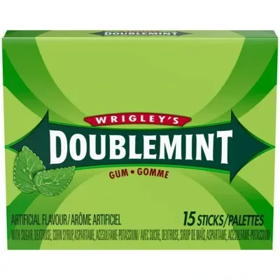 WRIGLEY'S GOMME DOUBLEMINT 15 UN