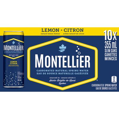 MONTELLIER EAU GAZEIFIEE CITRON 10X355ML