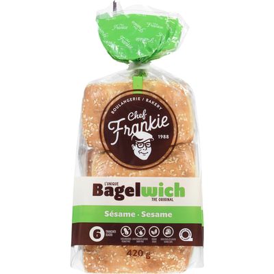 CHEF FRANKIE BAGELWICH AUX GRAINES DE SESAME 420GR
