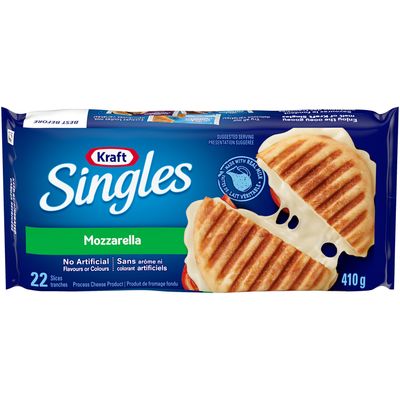 KRAFT FROMAGE MOZZARELLA 22 TRANCHES 410 GR