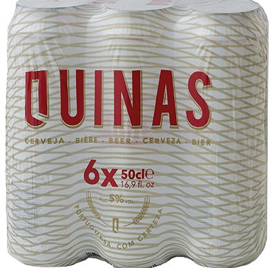 QUINAS PREMIUM LAGER BIERE 5% ALC CANETTE 6X500ML