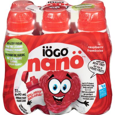 IOGO YOGOURT A BOIRE NANO FRAMBOISE 6X93 ML