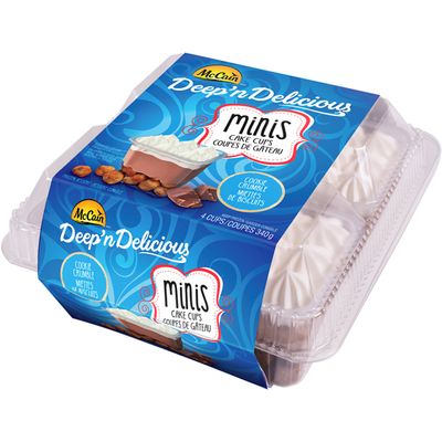 McCain DEEP'N DELICIOUS GÂTEAU MINIS AUX MIETTES DE BISCUITS SURGELÉES 340GR