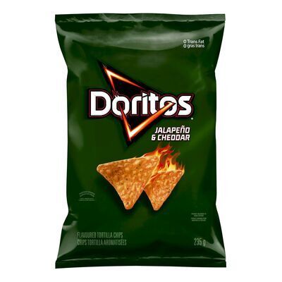 DORITOS Croustilles de tortillas au fromage, Jalaneño et cheddar 235 g
