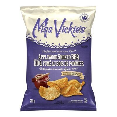 MISS VICKIE'S Croustilles cuites à la marmite èa saveur de BBQ fumé au bois pommier 200 g