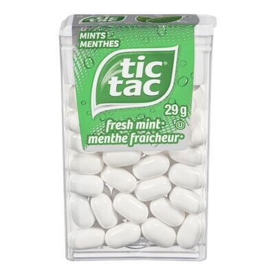TIC TAC Menthes à saveur de menthe fraîche 29 g