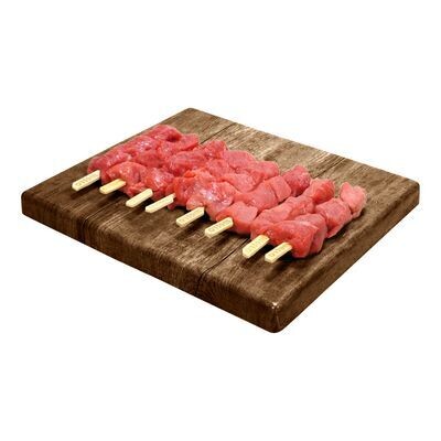 Brochettes de bœuf 2 souvlakis par barquette 180gr env. 30,84$/kg 13,99$/lb