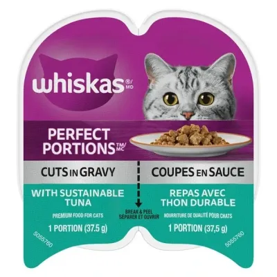 WHISKAS NOURRITURE CHAT SAUCE THON 75 GR