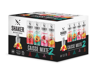 SHAKER BOISSON ALCOOLISEE MIXTE 12X355ML