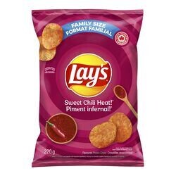 LAY'S Croustilles PIMENT INFERNAL, Format familial 235 g
