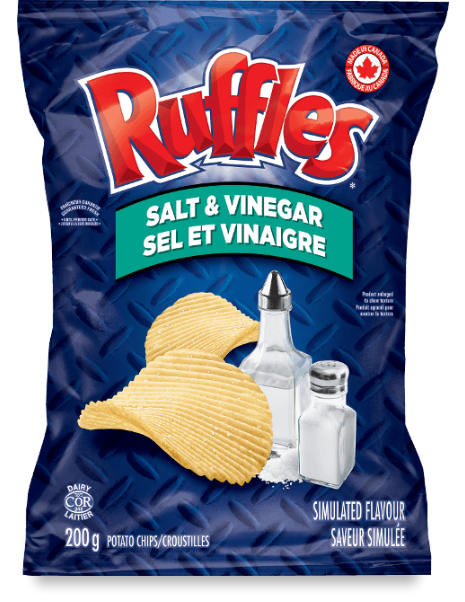 RUFFLES SEL ET VINAIGRE 200 GR