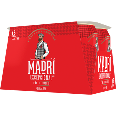 MADRI EXCEPCIONAL BIERE CANETTES 6X355ML