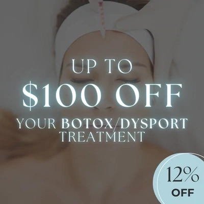 Up to $100 OFF Botox/Dysport