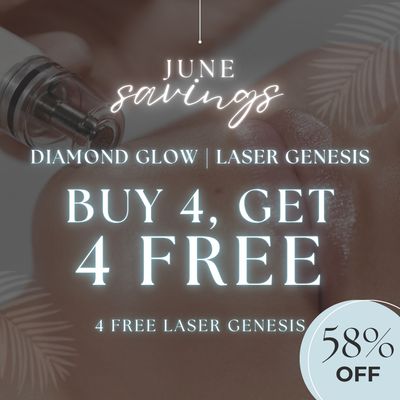 Diamond Glow® | Buy 4, Get 4 Laser Genesis FREE!