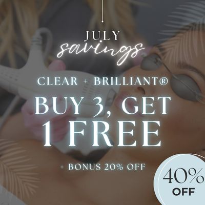 Clear + Brilliant® | Buy 3, Get 1 FREE + 20% OFF!