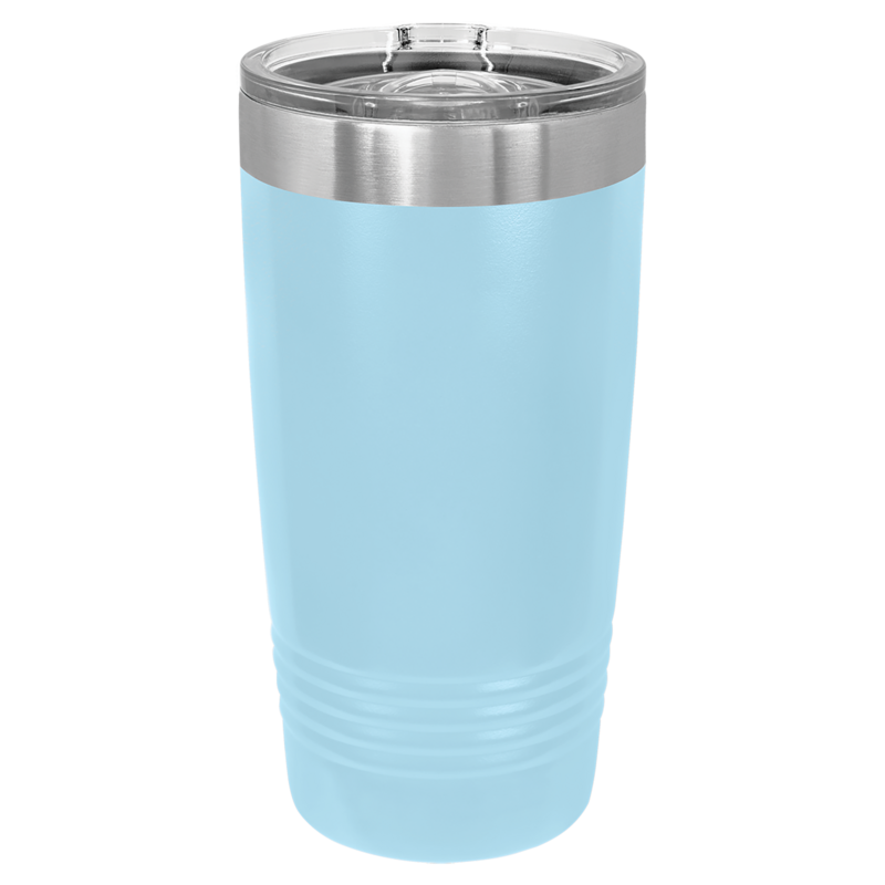 20oz Baby Blue Tumbler with Slider Lid