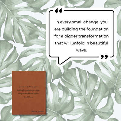 7&quot; X 9&quot; Personalized Leatherette Portfolio - Beautiful Transfomation