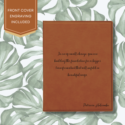 7&quot; X 9&quot; Personalized Leatherette Portfolio - Beautiful Transfomation