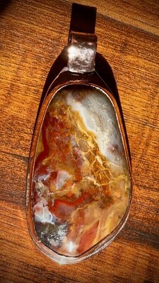 Lavic Lake Jasper Copper Pendant