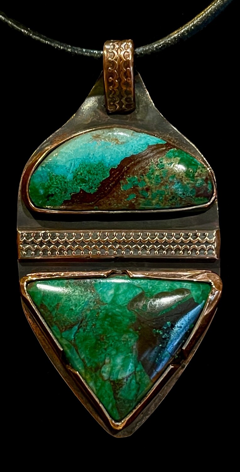 Large Columbia 23 (162cts) Copper Pendant