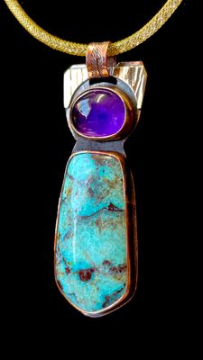 Columbia 23 &amp; Amethyst Pendant