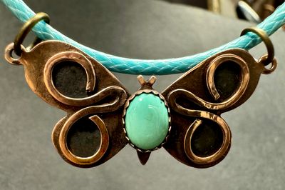 Candelaria Turquoise Butterfly Pendant