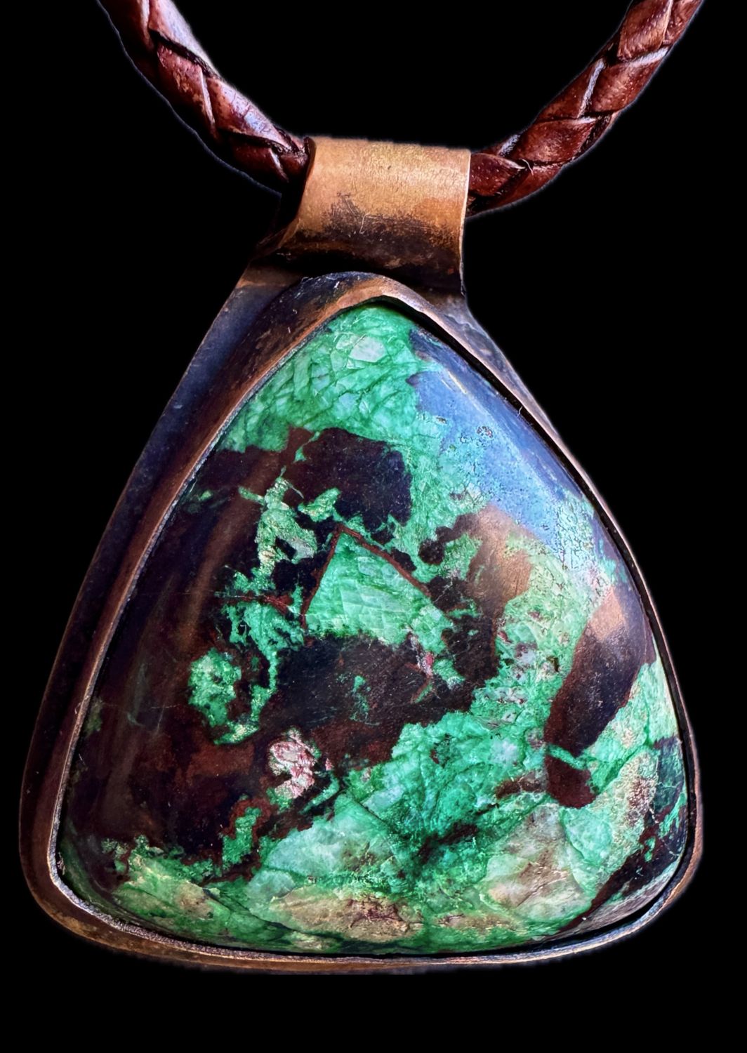 Columbia 23 Malachite and Copper Pendant