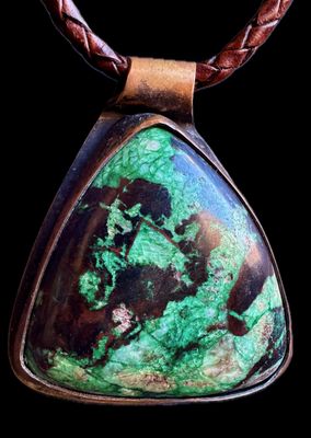 Columbia 23 Malachite and Copper Pendant