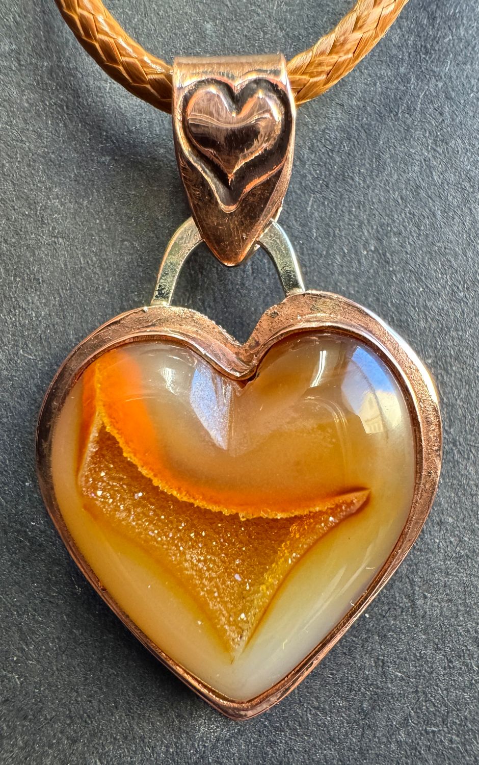 Desert Druzy Heart