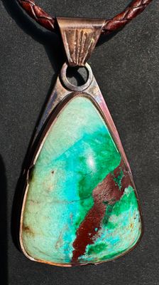 Columbia 23 Chrysocolla Malachite &amp; Copper Pendant