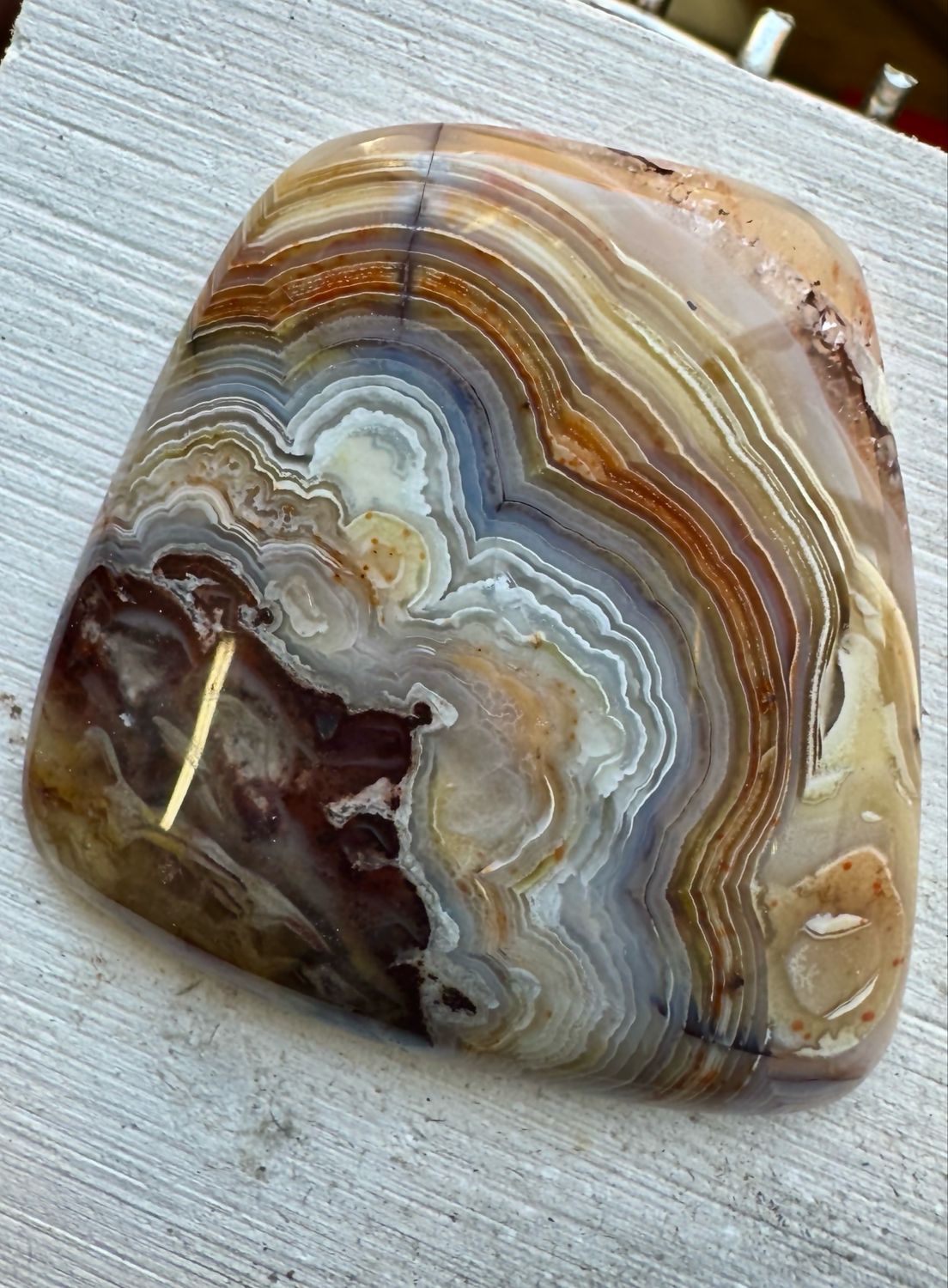 Large Laguna Lace Cabochon