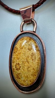 Fossilized Coral Pendant