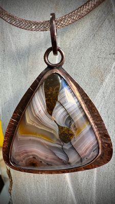Laguna Agate Copper Pendant