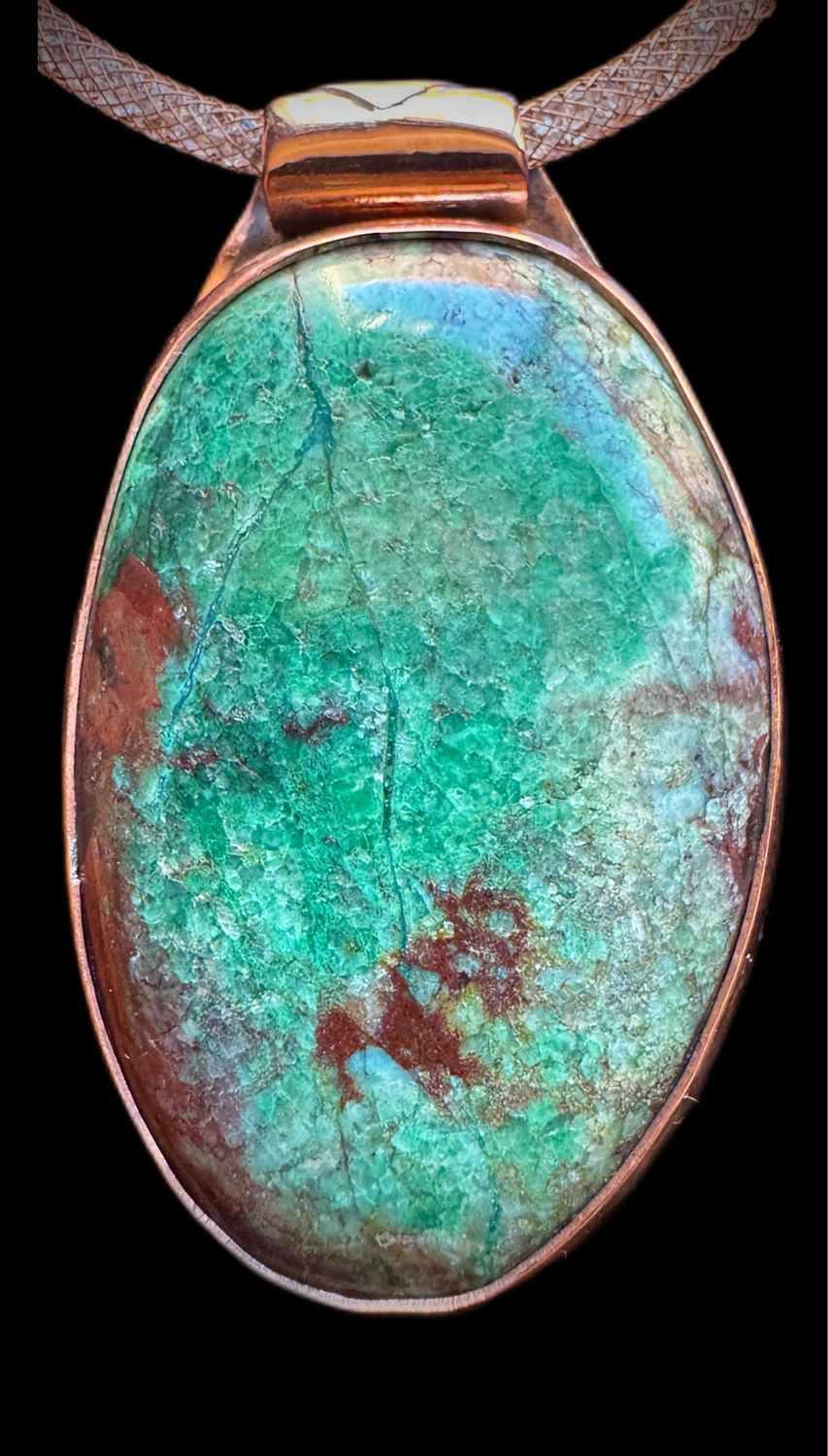 Columbia 23 Chrysocolla Malachite &amp; Copper Pendant