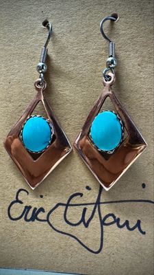Easter Blue Turquoise Earrings