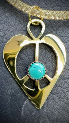 Life, Peace &amp; Love Bullet Pendant