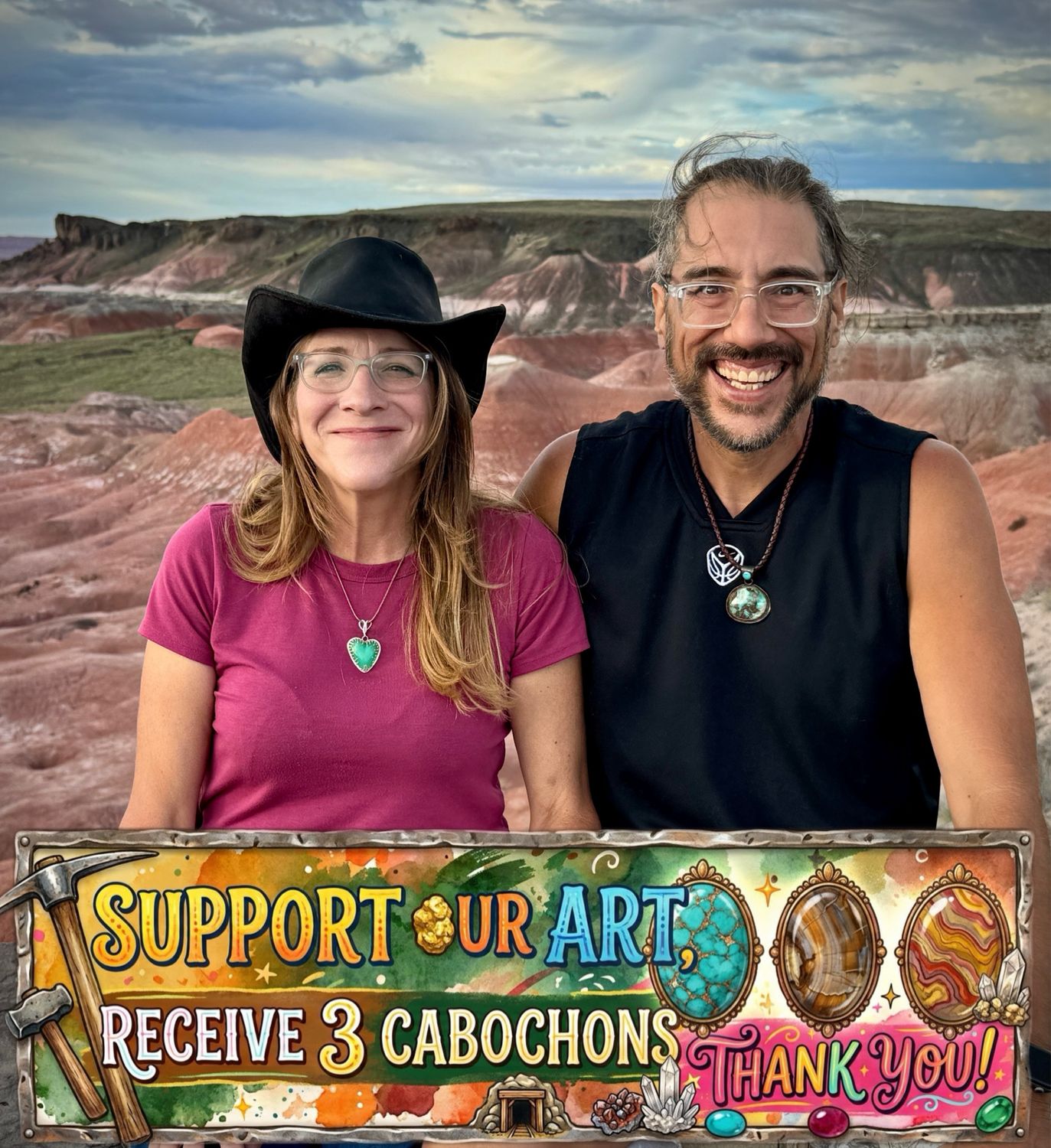 3 or 8 Cabochons ⛏️ support our art THANK YOU!