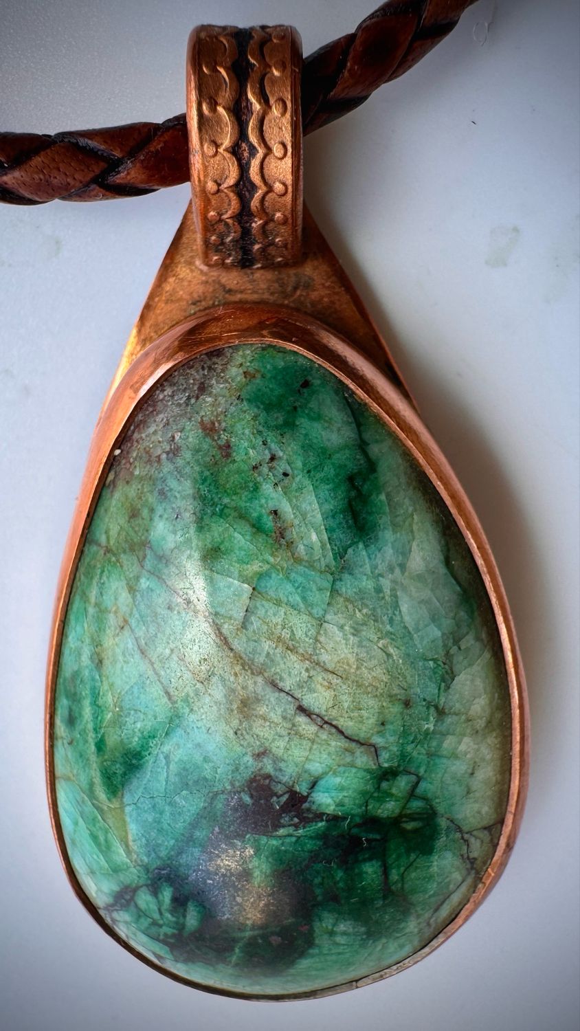 Columbia 23 Chrysocolla Malachite &amp; Copper Pendant