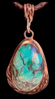 Columbia 23 Chrysocolla Woven Pendant