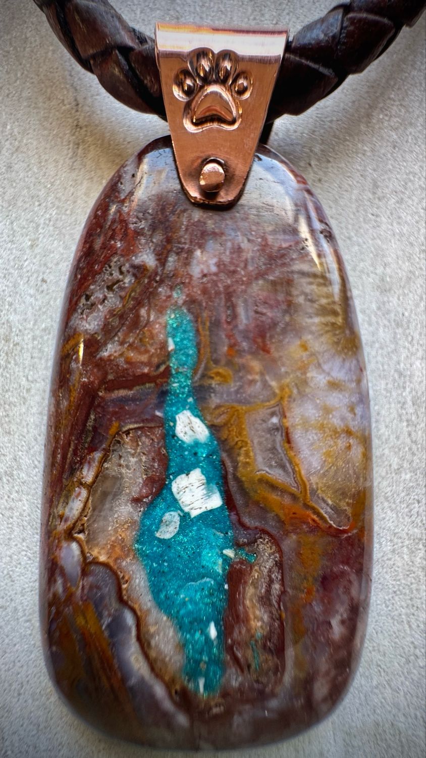 Ancestor Stone: Custom Cremated Remains Cabochon