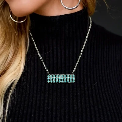 Turquoise Bar Necklace