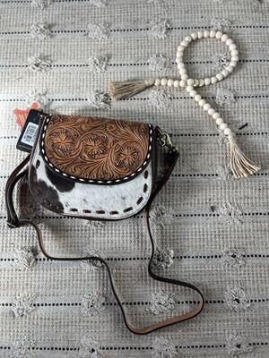 American Darling  Cowhide Tooled Handbag