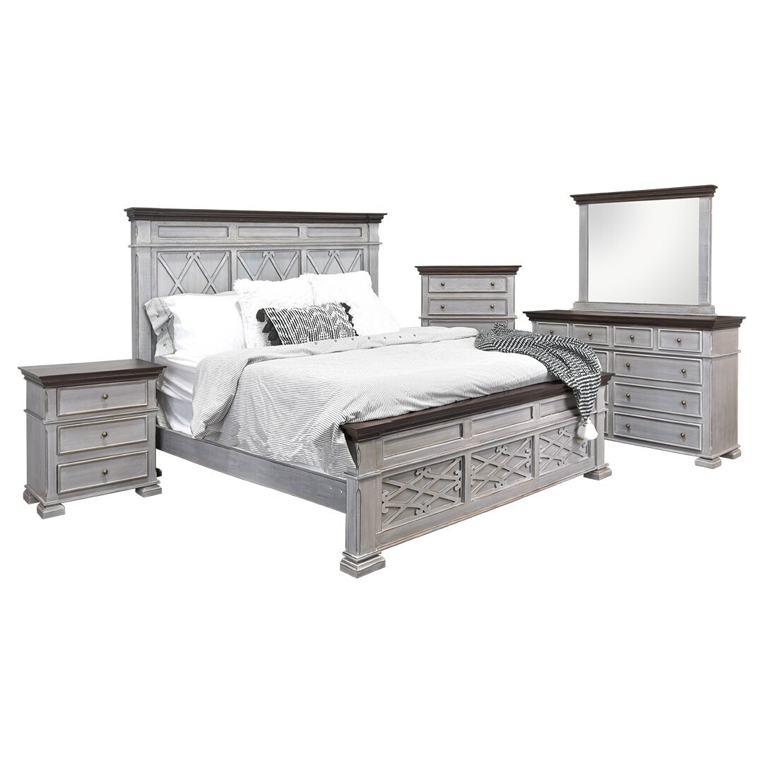BELLA KING BED - CASTELLO GRAY