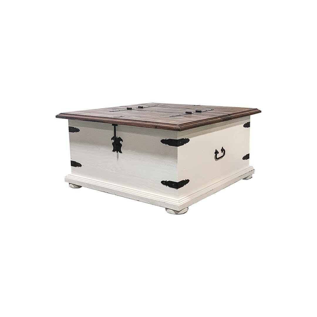 LARGE DOUBLE LID LIFT TOP COCKTAIL TABLE