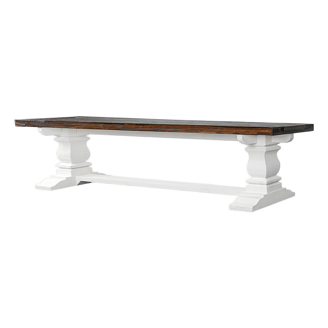 CAMERON DINING BENCH  - WHITE